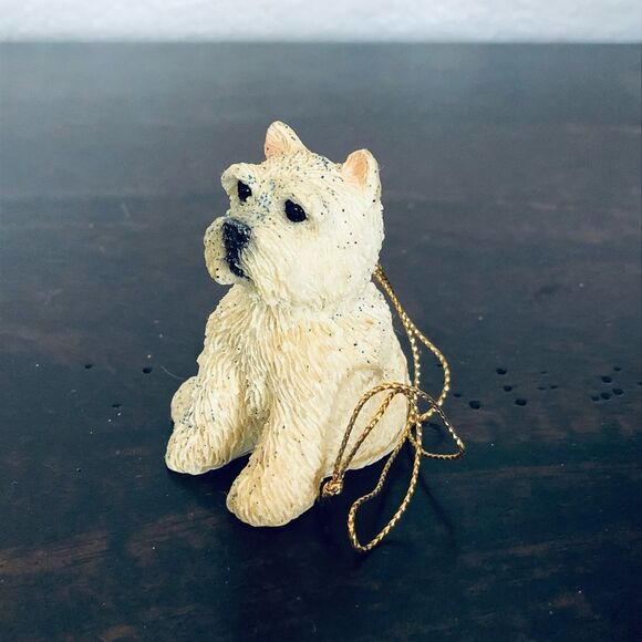 Maltese Havanese Dog Glittery Holiday Christmas Ornament - Picture 3 of 3